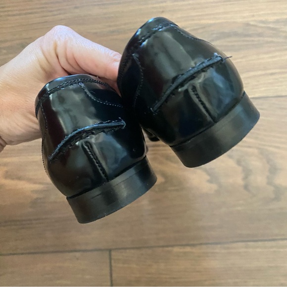 J.CREW Academy Penny Loafers Black Leather Size 7.5 Item J8501 - Picture 7 of 12